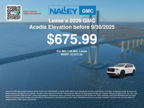 2026 GMC Acadia FWD Elevation
