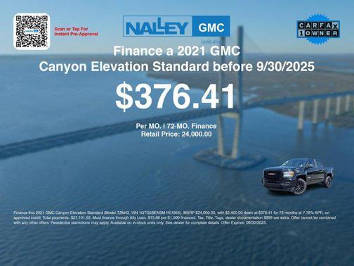 2021 GMC Canyon Elevation Standard