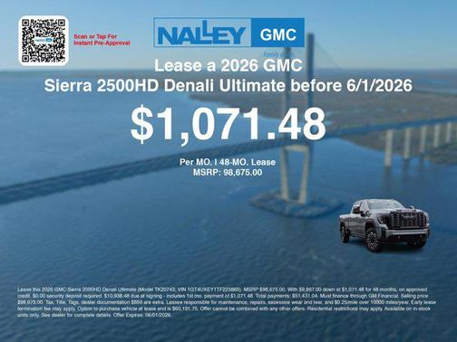 Sterling Metallic 2026 GMC Sierra 2500 Denali Ultimate