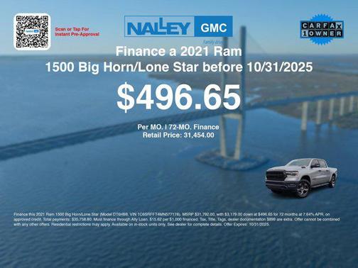 2021 RAM 1500 Big Horn/Lone Star