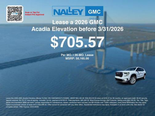 2026 GMC Acadia FWD Elevation