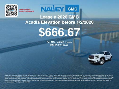 2026 GMC Acadia FWD Elevation