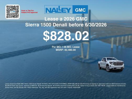 Glacier White Tricoat 2026 GMC Sierra 1500 Denali