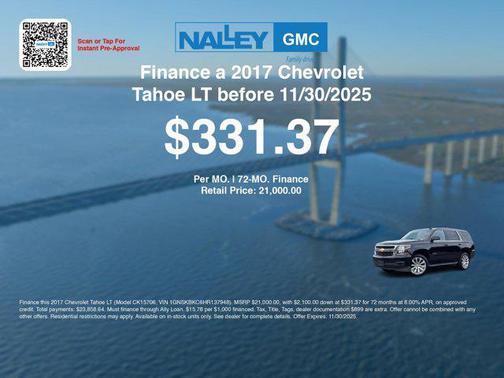 2017 Chevrolet Tahoe LT