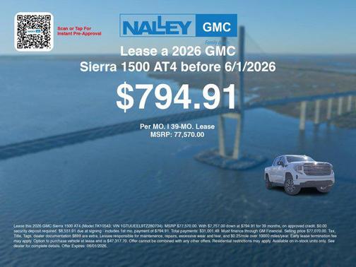 Summit White 2026 GMC Sierra 1500 AT4