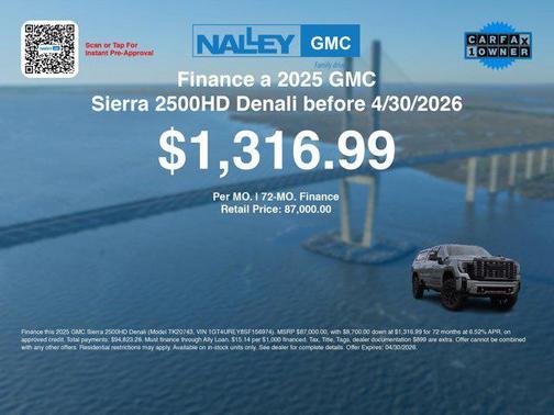 Sterling Metallic 2025 GMC Sierra 2500 Denali