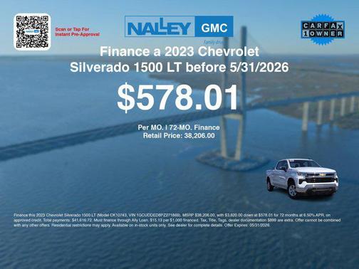 Summit White 2023 Chevrolet Silverado 1500 LT