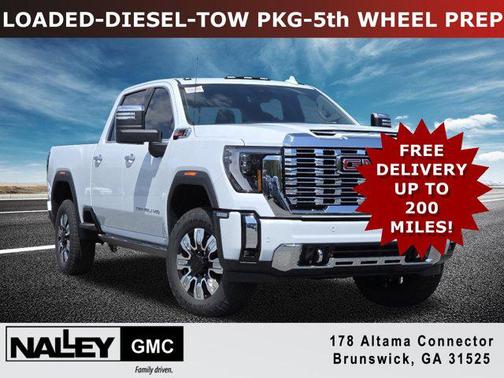 Glacier White Tricoat 2026 GMC Sierra 2500 Denali