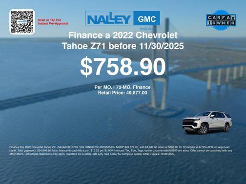 2022 Chevrolet Tahoe 4WD Z71