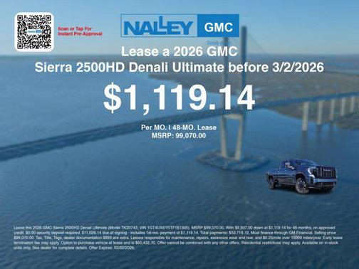 2026 GMC Sierra 2500 Denali Ultimate