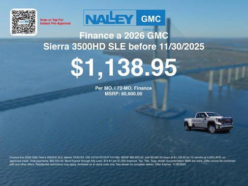 2026 GMC Sierra 3500 SLE