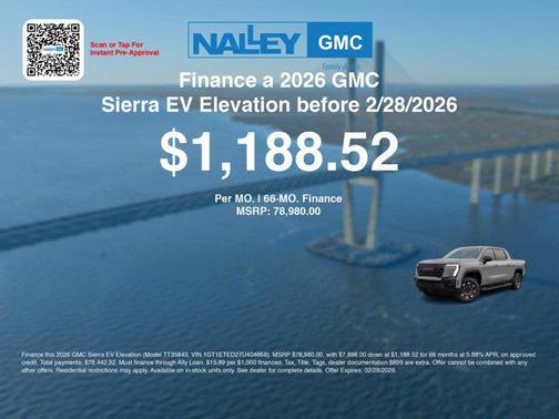 2026 GMC Sierra EV Extended Range Elevation