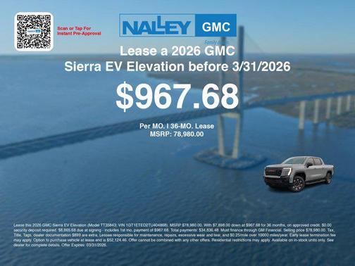 2026 GMC Sierra EV Extended Range Elevation