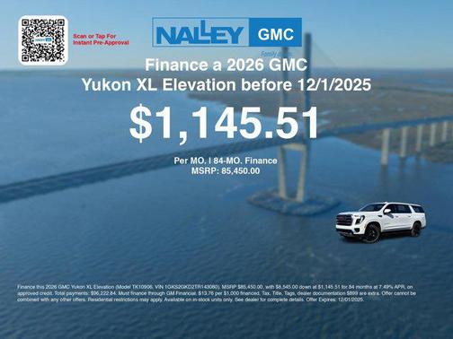 2026 GMC Yukon XL 4WD Elevation