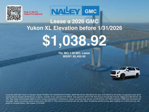 2026 GMC Yukon XL 4WD Elevation