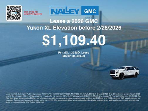 2026 GMC Yukon XL 4WD Elevation