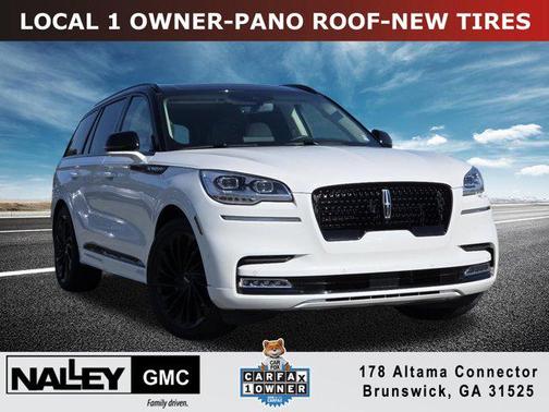 Pristine White Metallic Tri-Coat 2024 Lincoln Aviator Black Label AWD