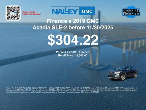 2019 GMC Acadia SLE-2