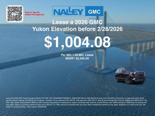 2026 GMC Yukon 4WD Elevation