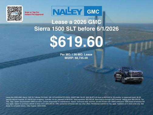 Onyx Black 2026 GMC Sierra 1500 SLT