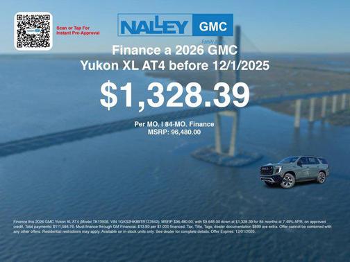 2026 GMC Yukon XL 4WD AT4