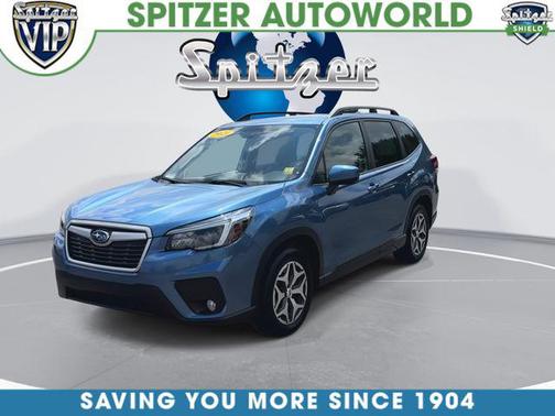 Light Blue 2021 Subaru Forester Premium