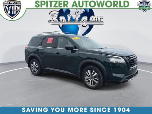 Obsidian Green Pearl 2024 Nissan Pathfinder SL 4WD