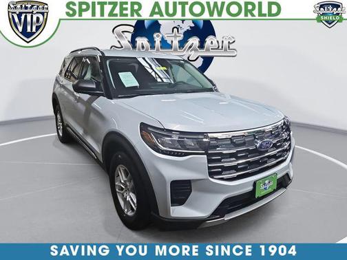 SPACE WHITE METALLIC 2025 Ford Explorer Active