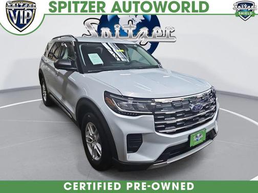SPACE WHITE METALLIC 2025 Ford Explorer Active