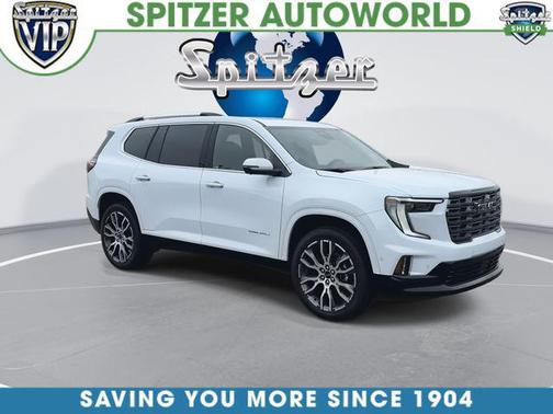 Glacier White Tricoat 2026 GMC Acadia Denali