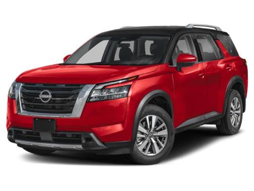 Scarlet Ember Tintcoat/Super Black 2024 Nissan Pathfinder SL 4WD