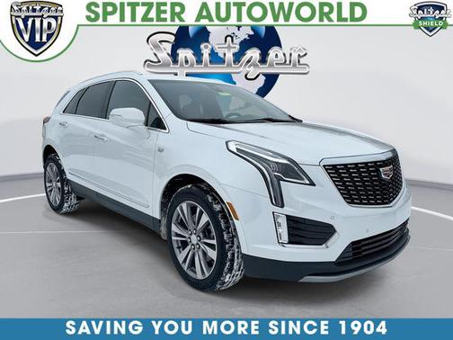 Crystal White Tricoat 2025 Cadillac XT5 Premium Luxury
