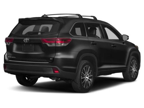 Midnight Black Metallic 2019 Toyota Highlander SE