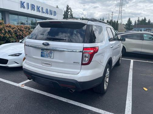 White Platinum Metallic Tri-Coat 2014 Ford Explorer XLT