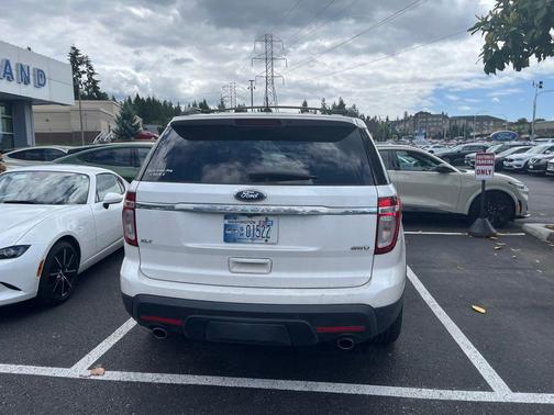 White Platinum Metallic Tri-Coat 2014 Ford Explorer XLT