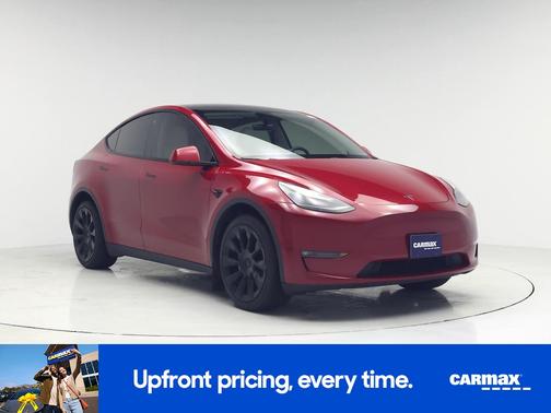 Red 2023 Tesla Model Y Long Range