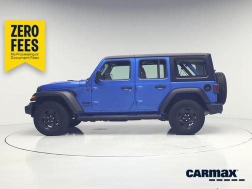 Blue 2022 Jeep Wrangler Unlimited Sport