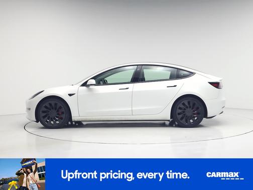 White 2021 Tesla Model 3 Performance
