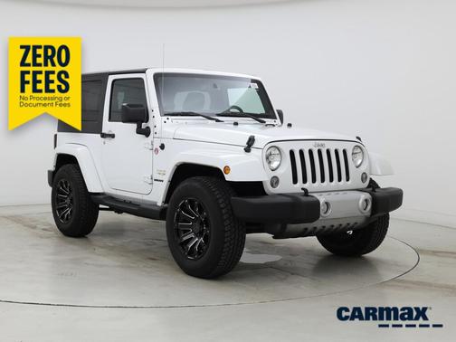 White 2015 Jeep Wrangler Sahara