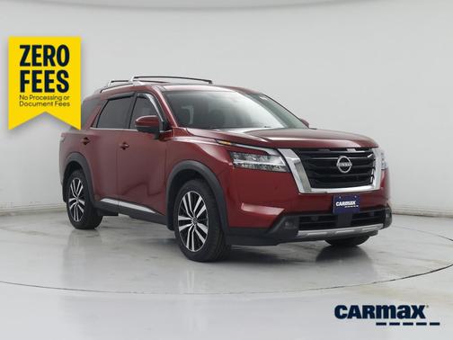 Burgundy 2023 Nissan Pathfinder Platinum