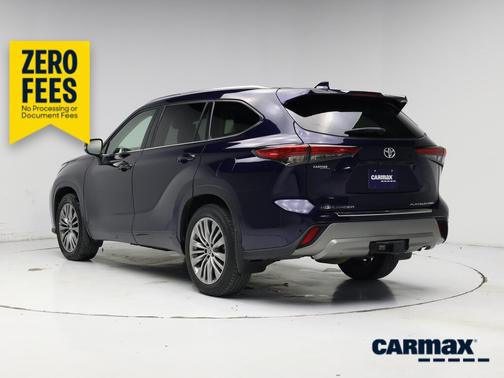 Blue 2021 Toyota Highlander Platinum