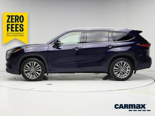 Blue 2021 Toyota Highlander Platinum