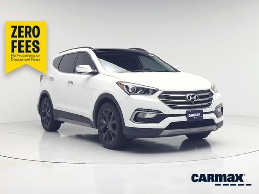 White 2017 Hyundai Santa Fe Sport Ultimate