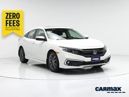 White 2020 Honda Civic EX