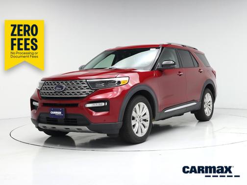 Red 2021 Ford Explorer Limited