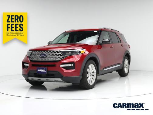 Red 2021 Ford Explorer Limited