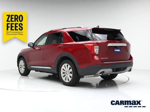 Red 2021 Ford Explorer Limited