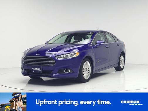 Blue 2014 Ford Fusion Energi Titanium