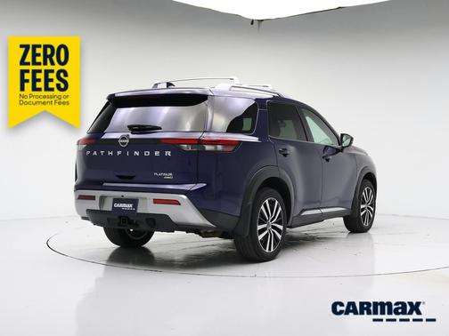 Blue 2025 Nissan Pathfinder Platinum