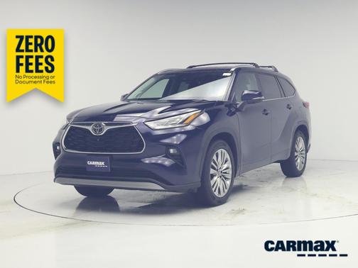 Blue 2023 Toyota Highlander Platinum